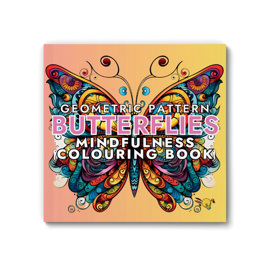 Geometric Pattern Butterflies Mindfulness Colouring Book