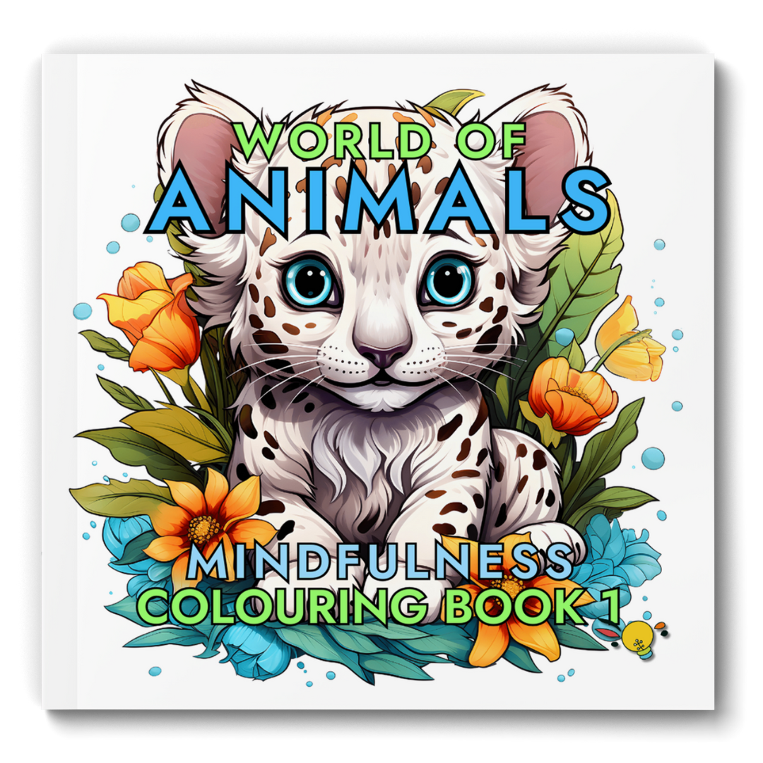 World of Animals Mindfulness Colouring Book 1