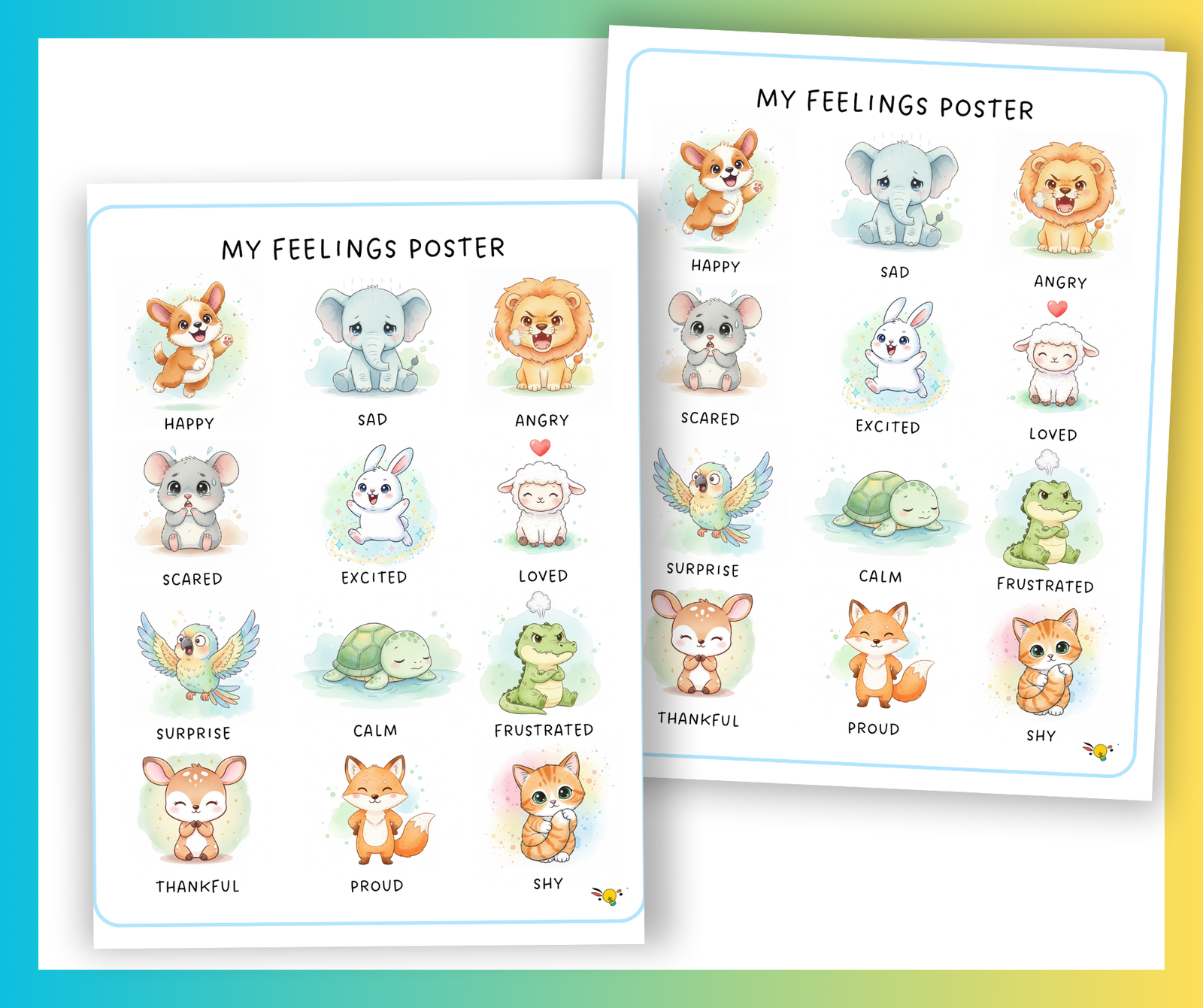 My Feelings Poster + Flashcards - Image 7