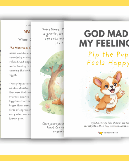 Pip The Pup Feels Happy – Christian Emotional Wellbeing Resource