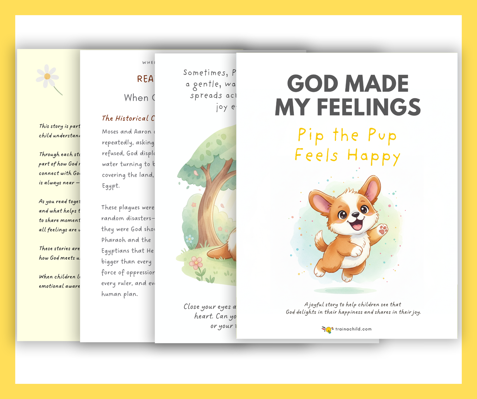 Pip The Pup Feels Happy – Christian Emotional Wellbeing Resource
