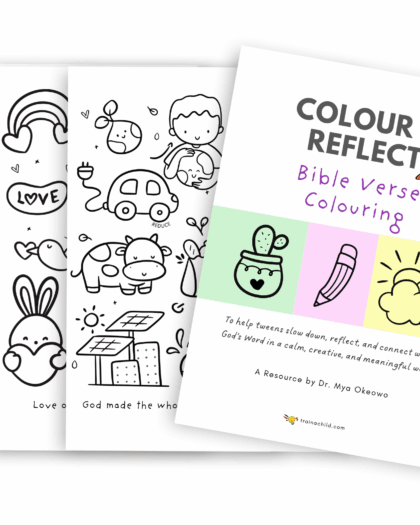 Colour & Reflect Bible Verse Colouring