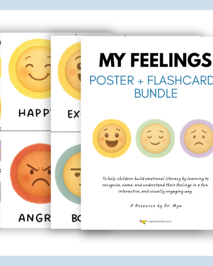 My Feelings Poster + Flashcards Bundle