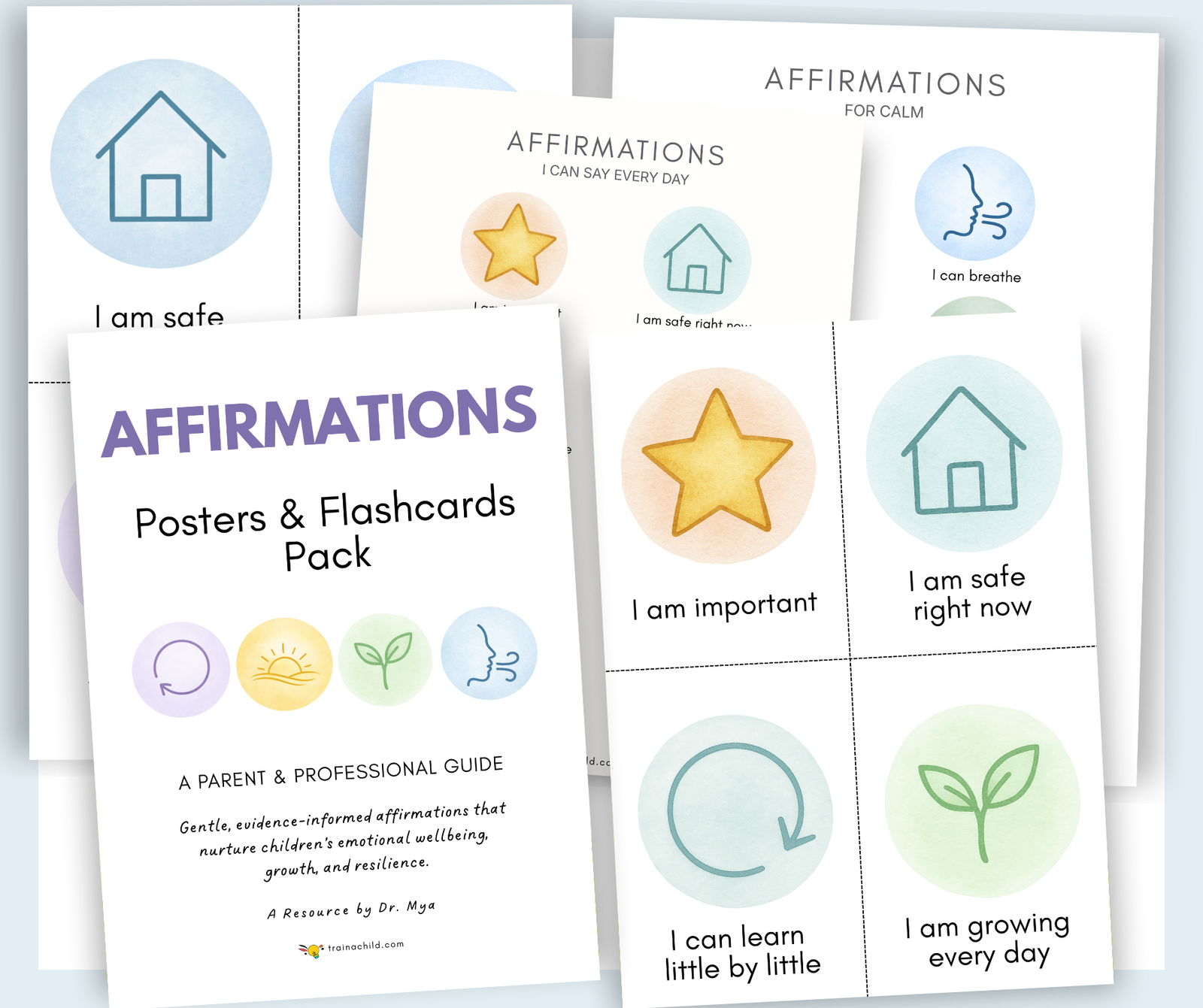 Affirmation Posters & Flashcards Pack – Universal Edition