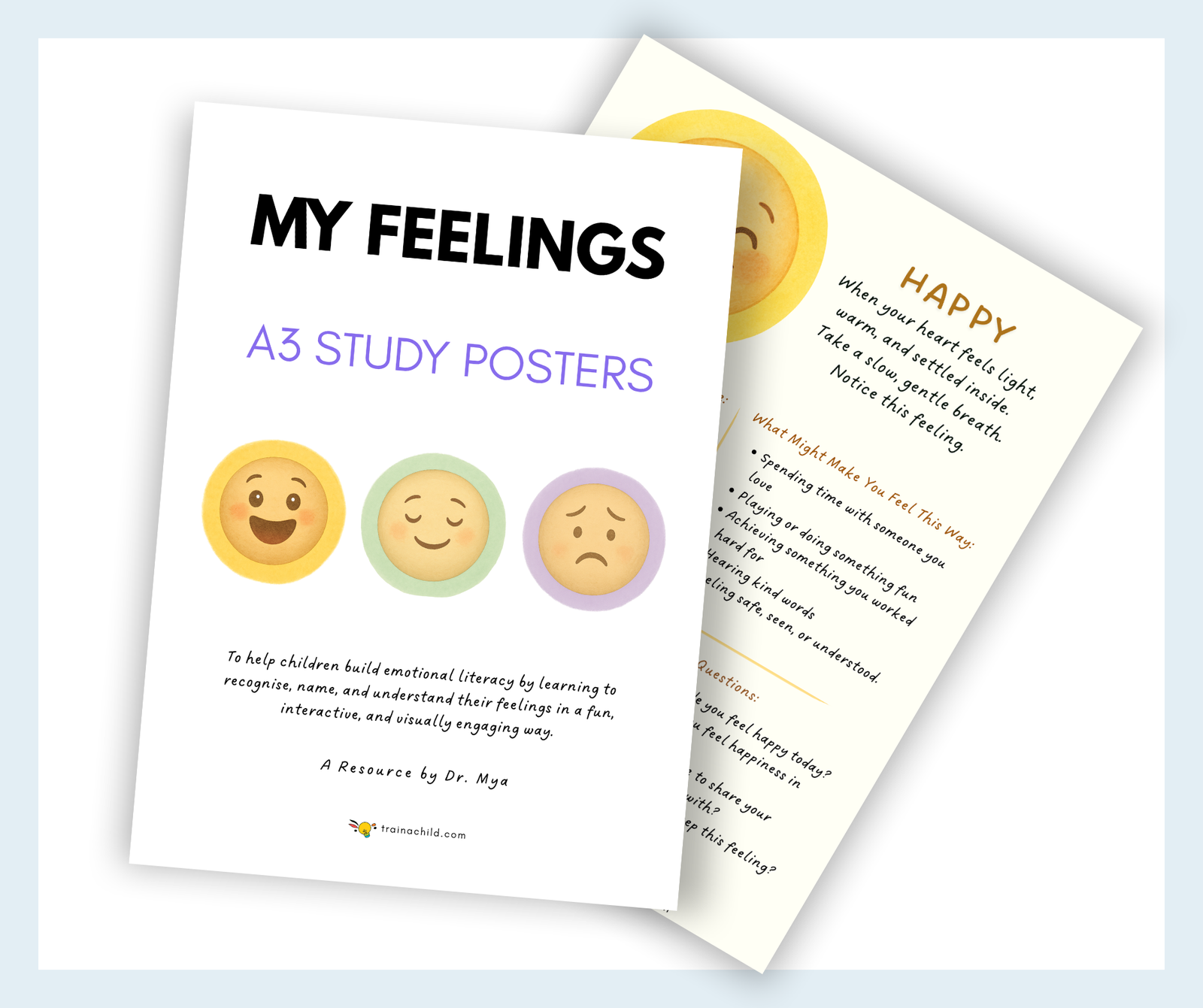 My Feelings – A3 Emotion Posters (12-Poster Set) - Image 2