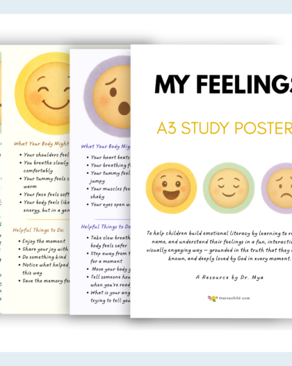 My Feelings – A3 Emotion Posters (12-Poster Set) Faith Edition