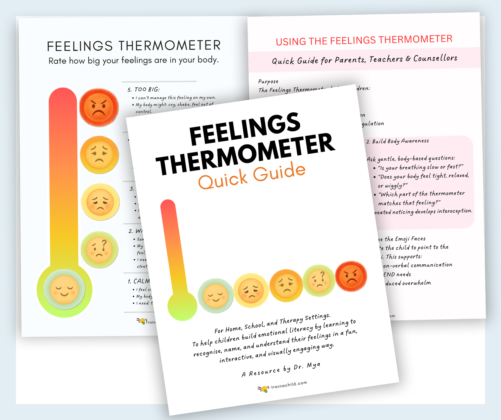Feelings Thermometer – Quick Guide for Parents, Teachers & Counsellors