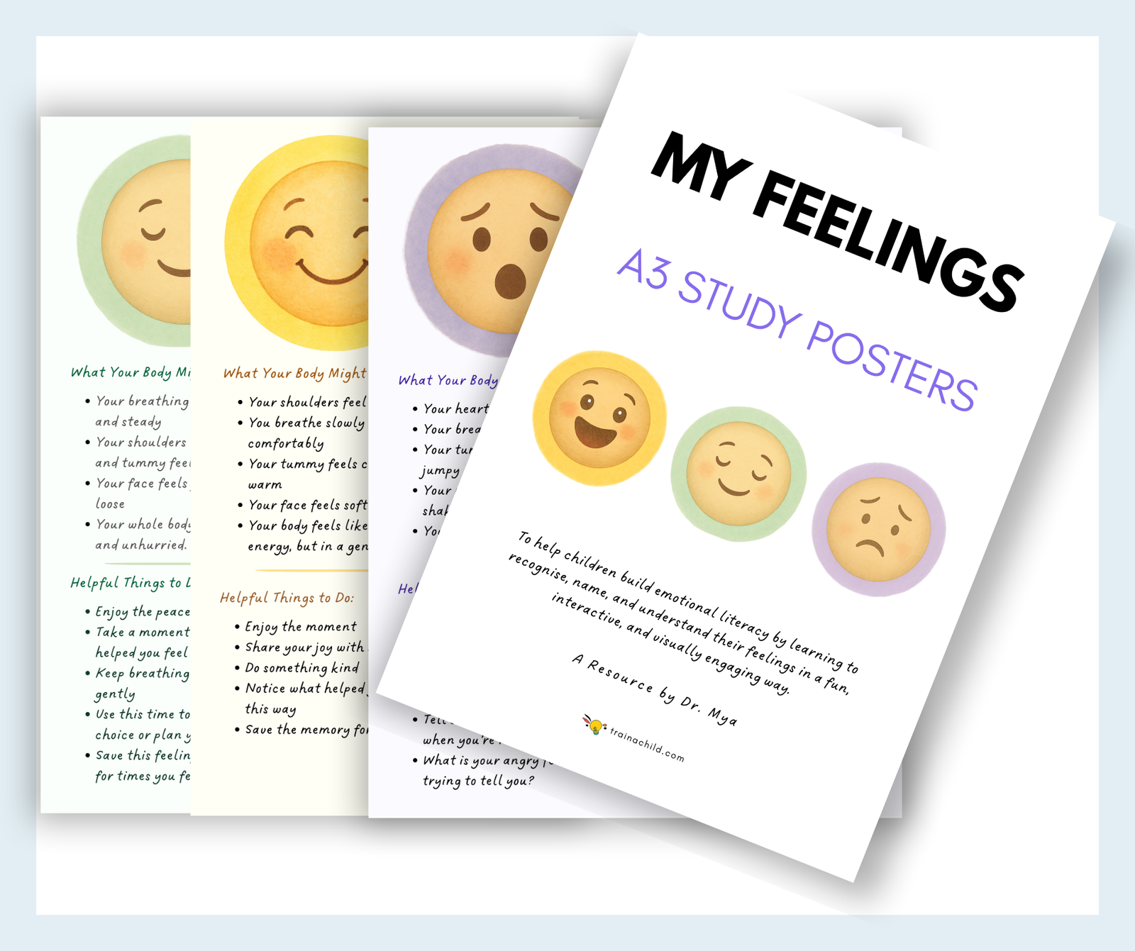 My Feelings – A3 Emotion Posters (12-Poster Set)