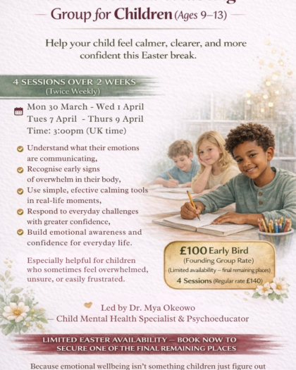 Easter Emotional Reset Programme (Ages 9 - 13)
